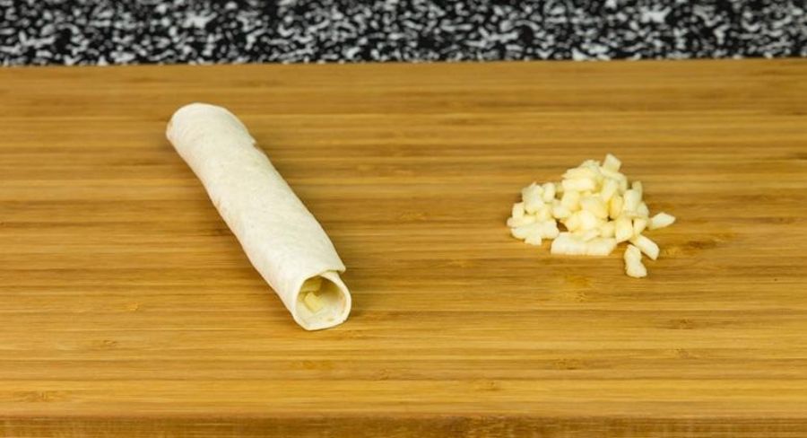 Taquitos de manzana