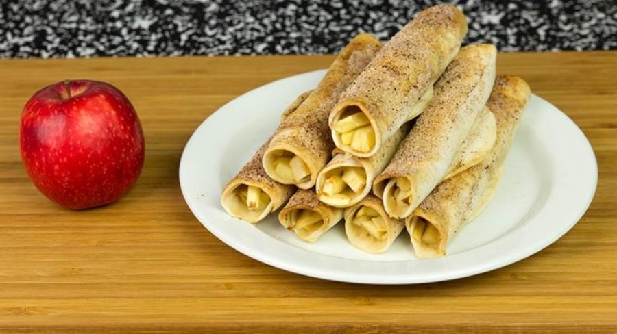 Taquitos de manzana