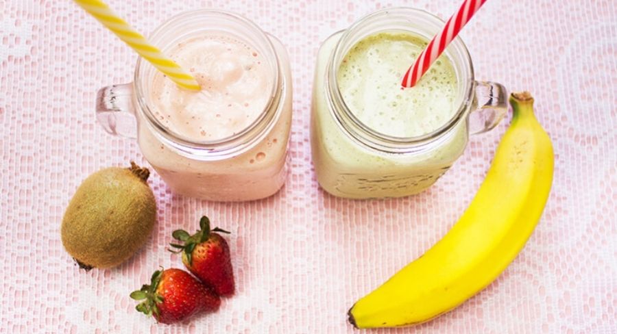 Batidos de fruta para un desayuno rapido