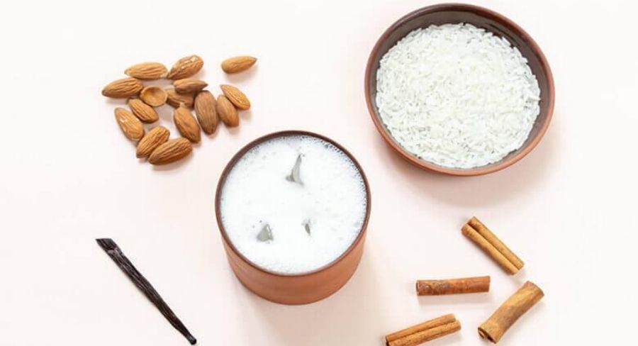 como hacer agua de horchata 