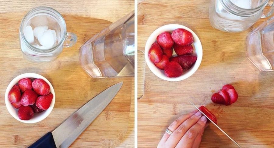paso a paso fresas frescas