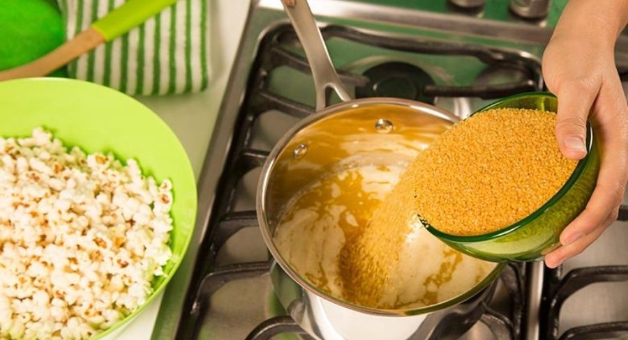 Palomitas con caramelo hechas en casa