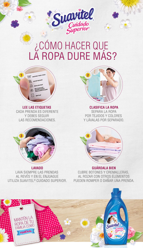 infografía para hacer que la ropa dure más