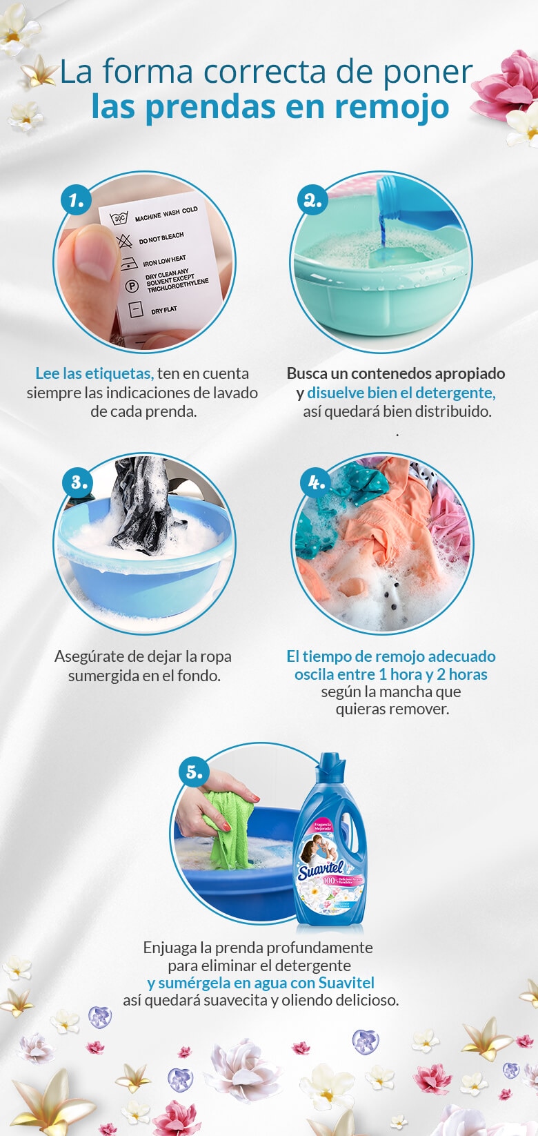 Como poner prendas en remojo