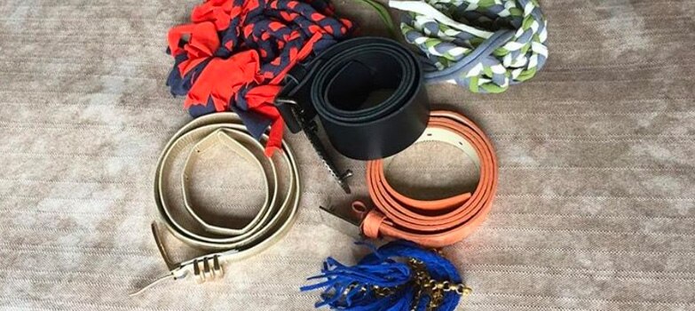 Cinturones de diferentes formas y colores