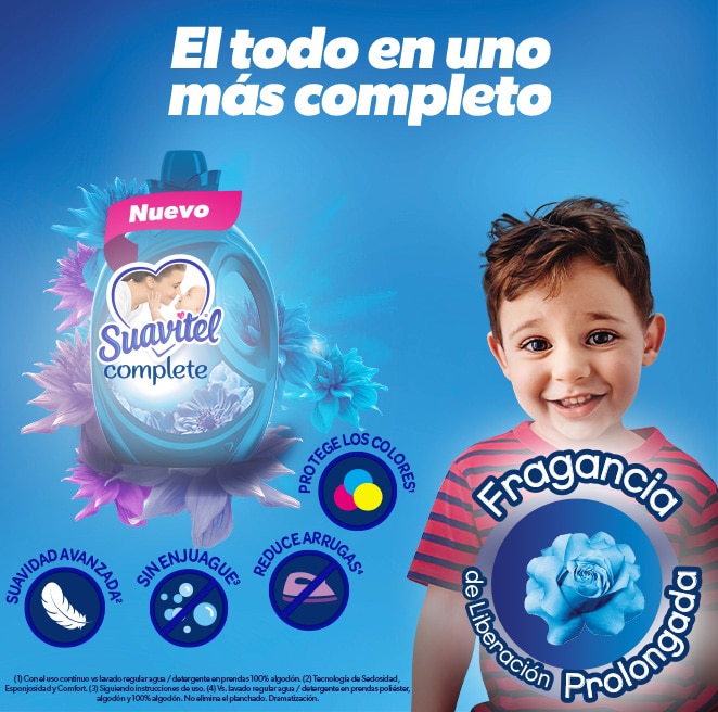 Ofrece suavidad y fragancia irresistible, protegiendo las fibras de tu ropa y evitando que se impregnen malos olores, como el del sudor y el tabaco.
