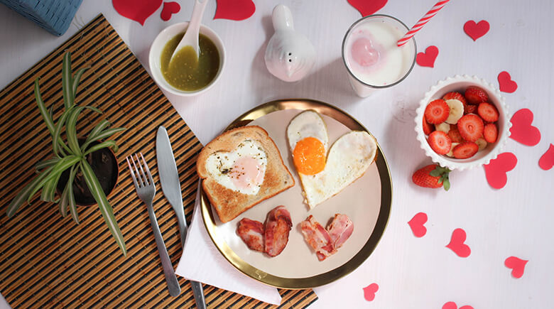 Desayuno perfecto para San Valentín