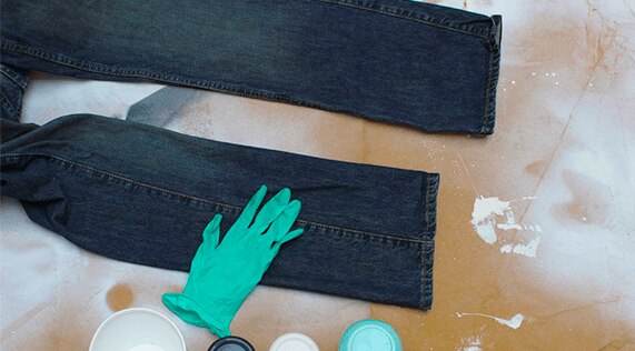 Materiales para pintar jeans
