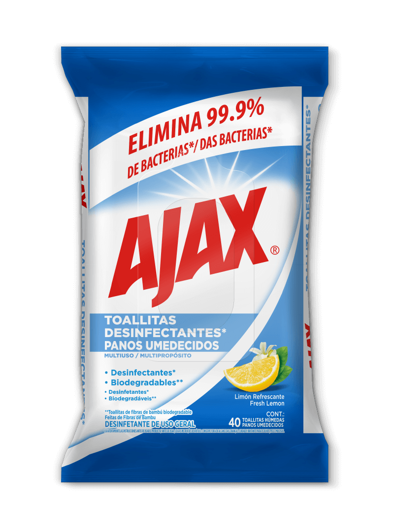 Toallitas Desinfectantes Biodegradables Ajax