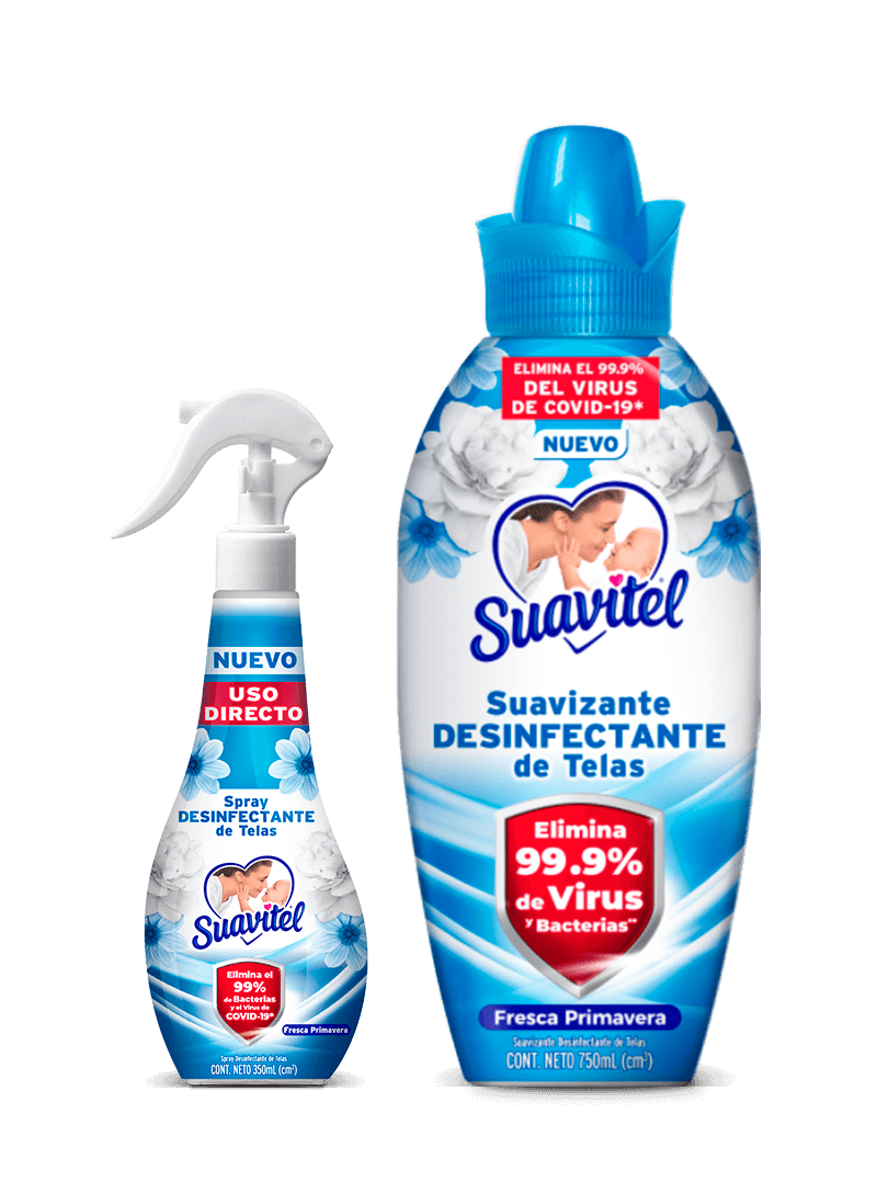 Suavitel® Desinfectante de Telas | Fresca Primavera | Presentaciones