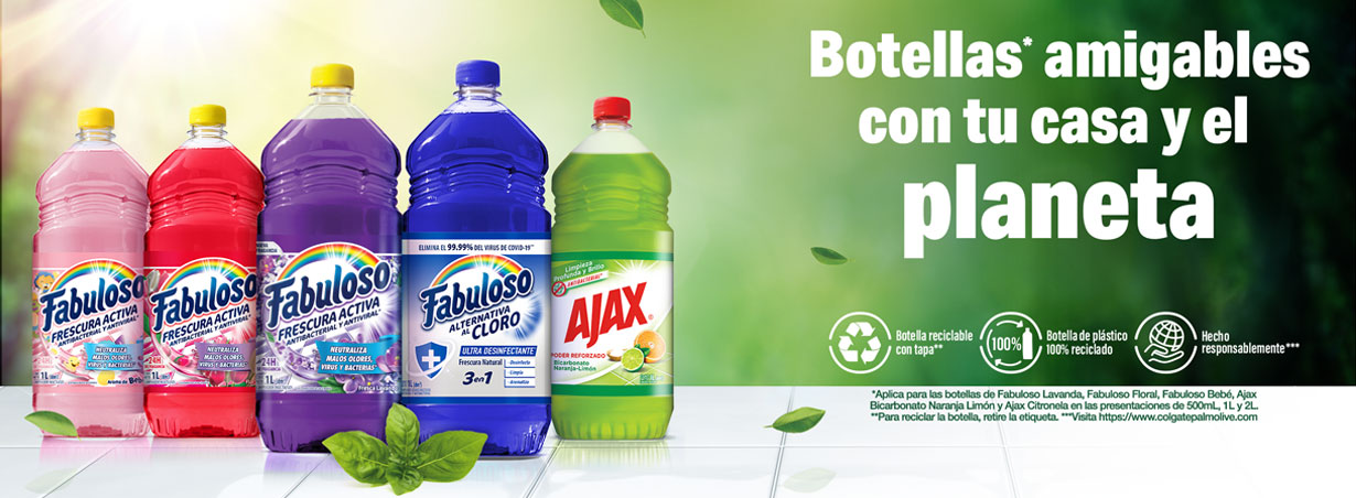 Ajax® Pino. Multilimpiador desinfectante. Elimina el 99.99% de bacterias