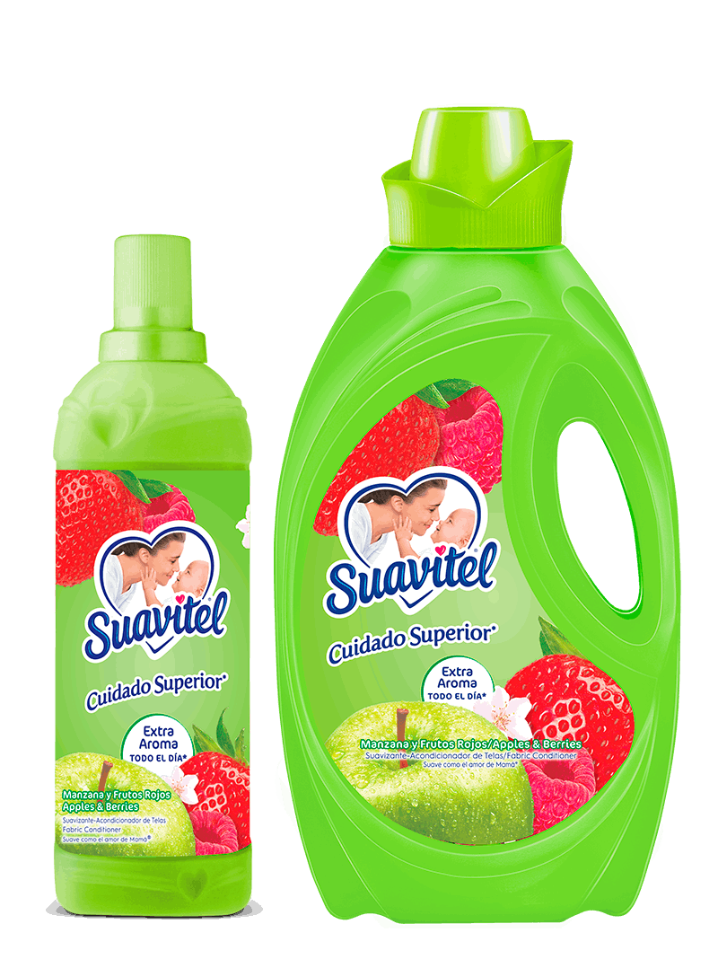 Suavitel® Cuidado Superior Manzana y Frutos Rojos | Presentaciones