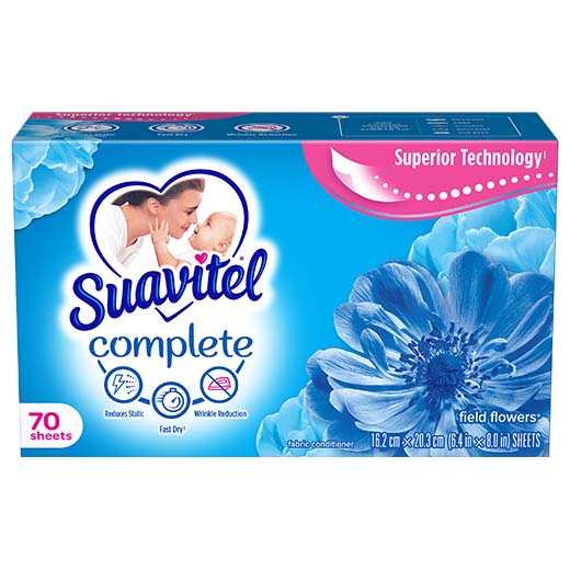 Suavitel® Complete Fresca Primavera Dryer Sheet 70 cts