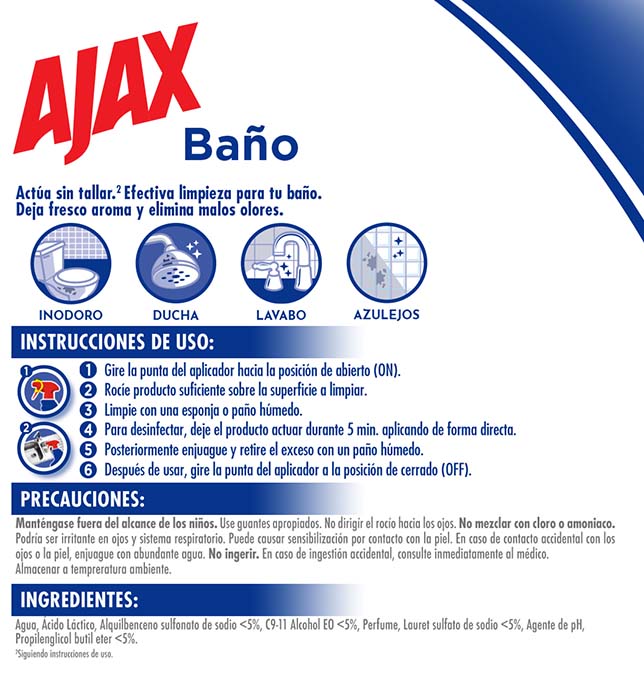 Ayuda a remover el sarro y las manchas de jabón aún sin tallar*