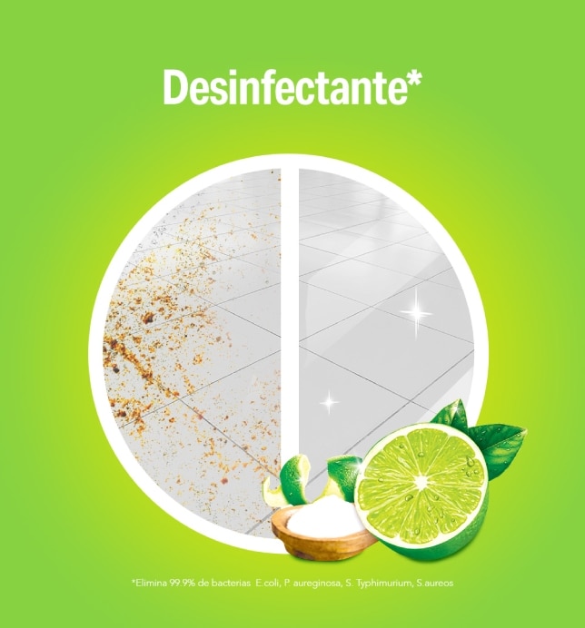 Limpieza profunda y brillo con delicioso aroma a limón