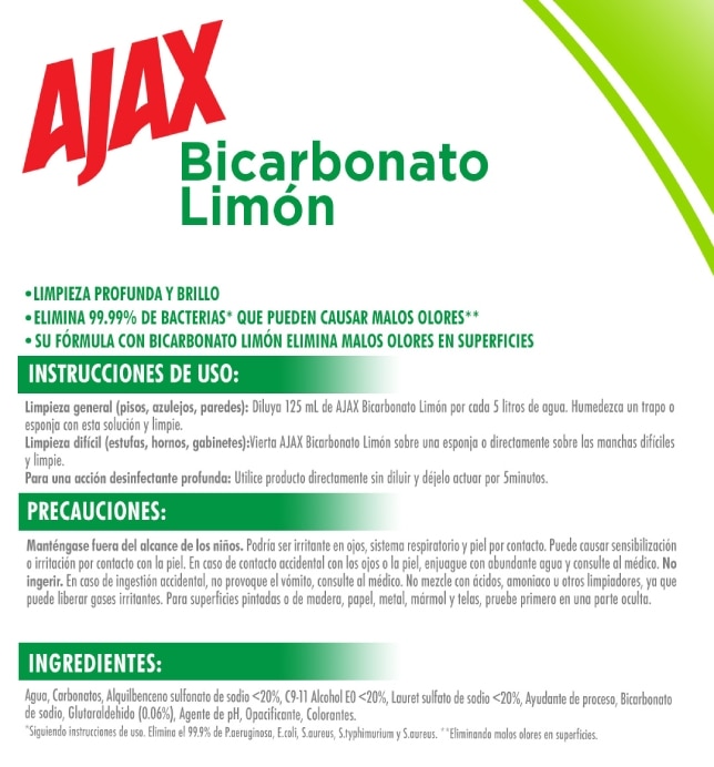 Limpieza profunda y brillo con delicioso aroma a limón