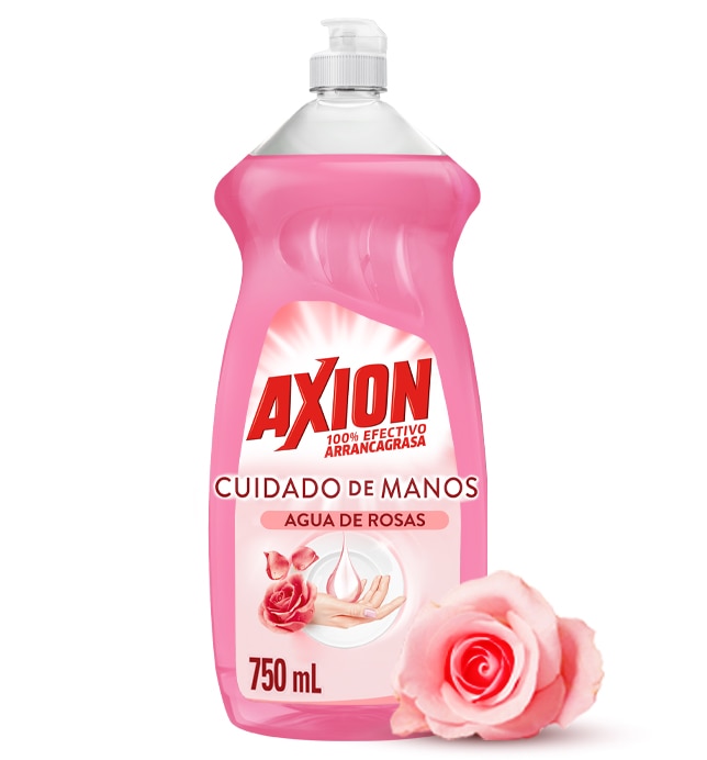 Axion - Cuidado de manos  Agua de rosas 750L