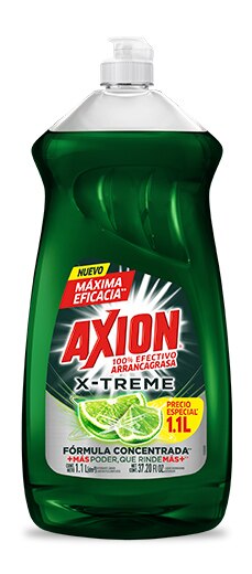 Jabón desengrasante axion x-treme presentación 1.1 litro