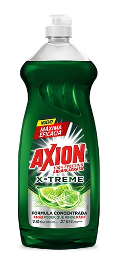 Jabón desengrasante axion x-treme presentación 640 ml