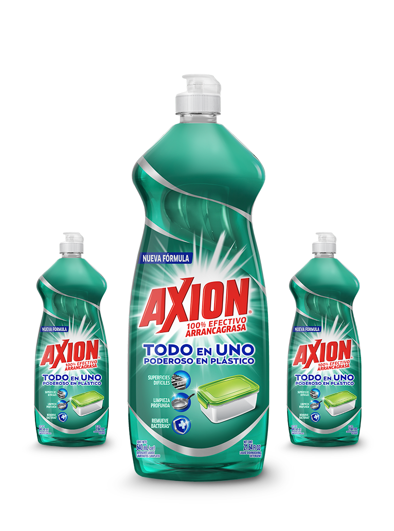 Axion® Complete Poderoso en Plástico | Presentaciones