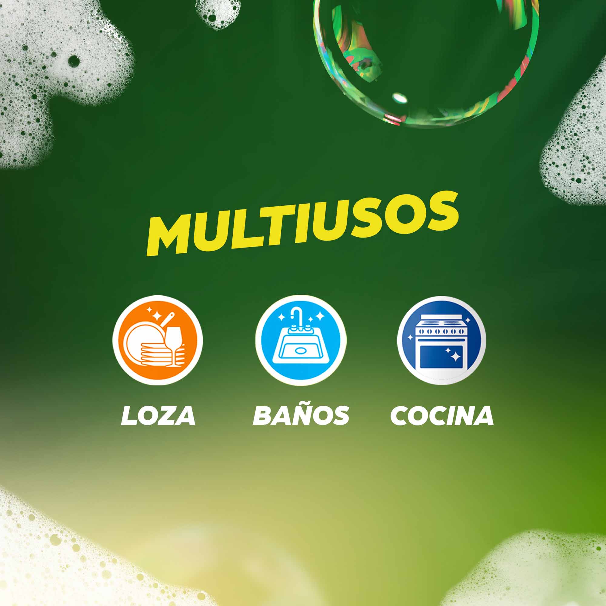 Lavaplatos líquido multiusos 