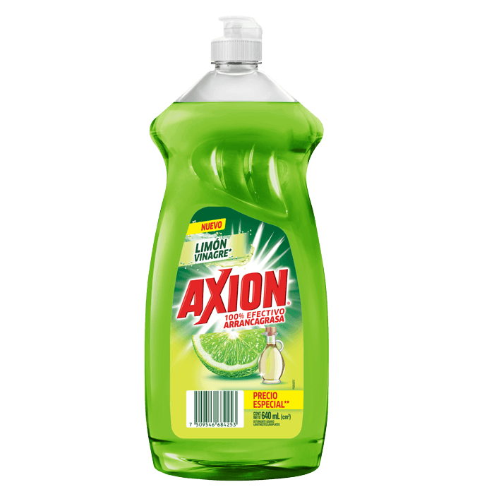 Jabón líquido para trastes AXION Limón y Vinagre 640 ml