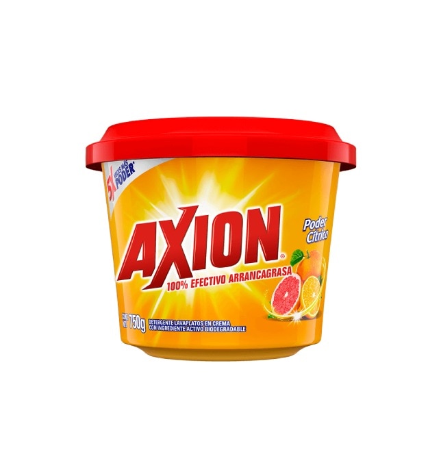 Jabón arrancagrasa en pasta Axion Poder Cítrico 