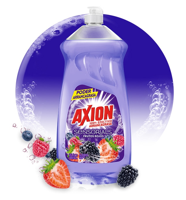 Lavatrastes Axion Sensorials frutos rojos 500 ml