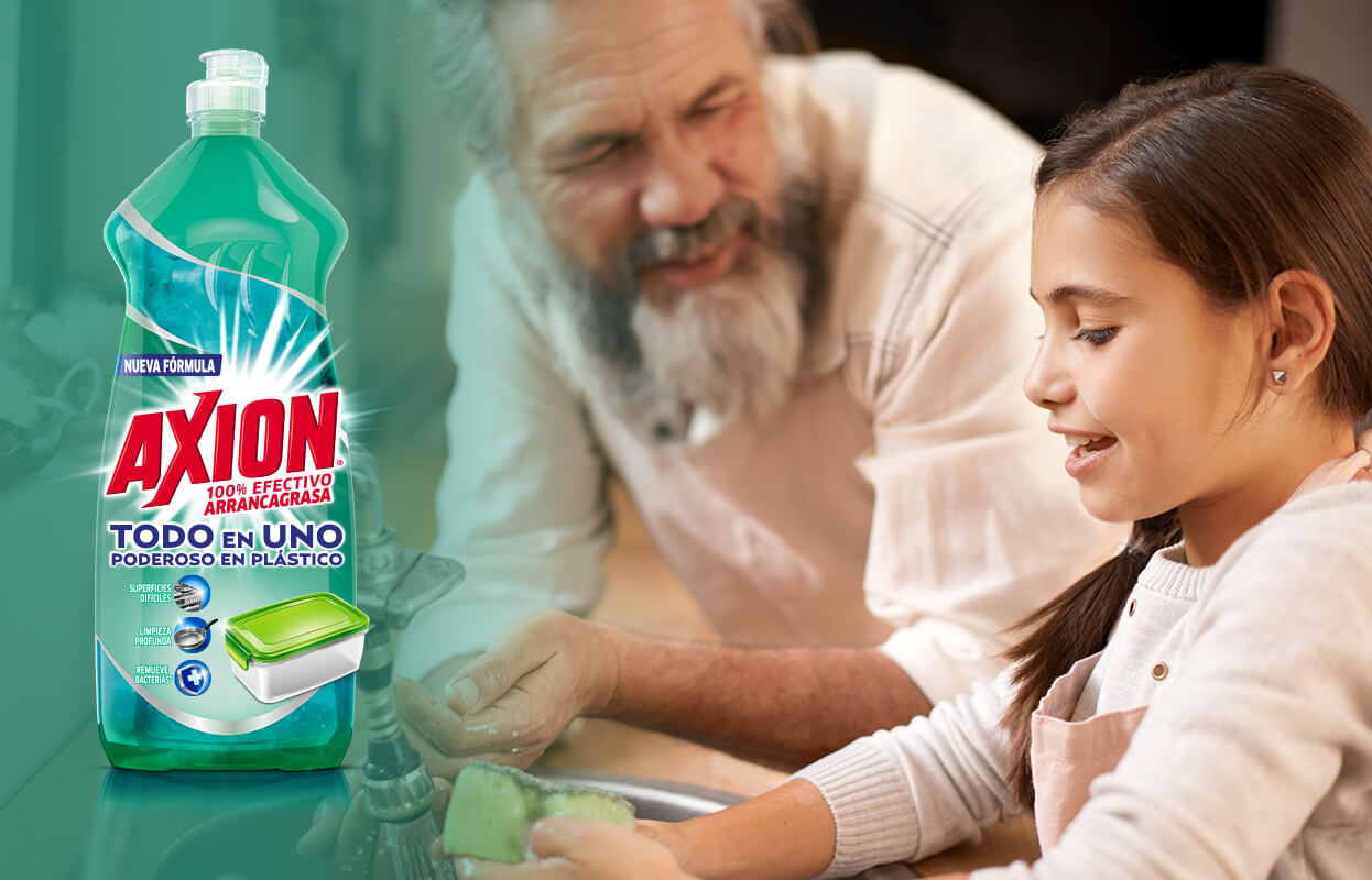 Su fórmula te ayudará a remover la grasa de una manera efectiva dejando tus platos rechinando de limpio