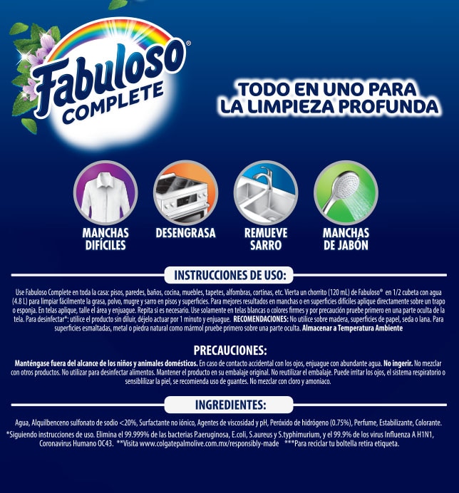 Fabuloso - Complete - Menta refrescante | Instrucciones de uso