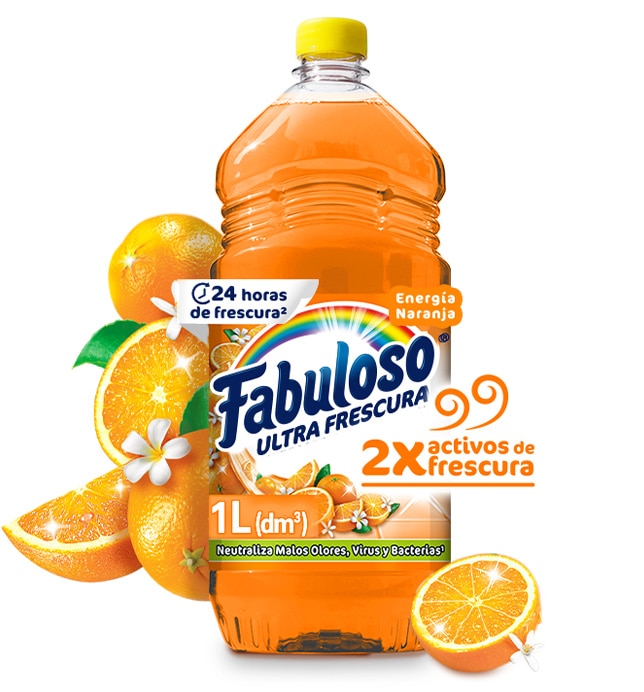 Fabuloso Energía Naranja 1  Lt