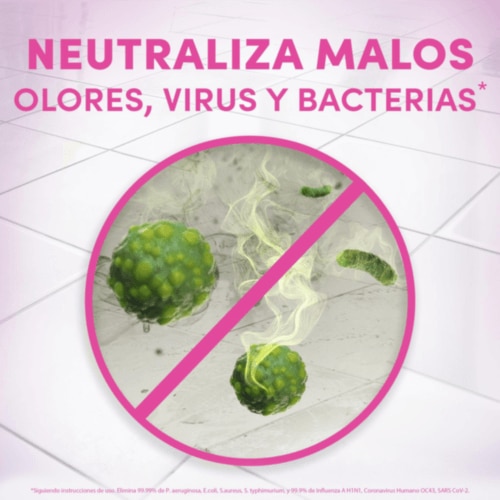 Neutraliza malos olores, virus y bacterias