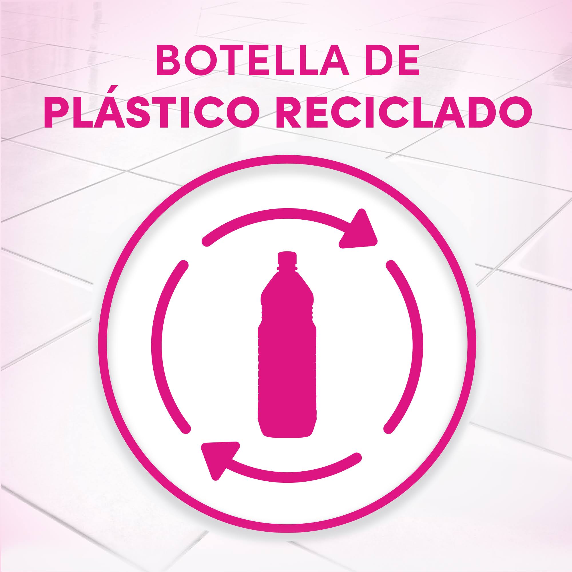Botella de plástico reciclado 