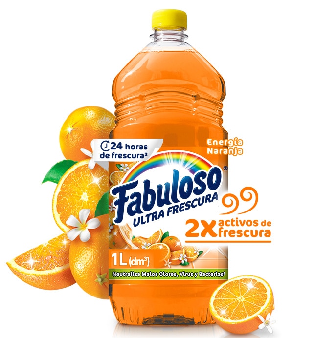 Fabuloso Energía Naranja 1  Lt