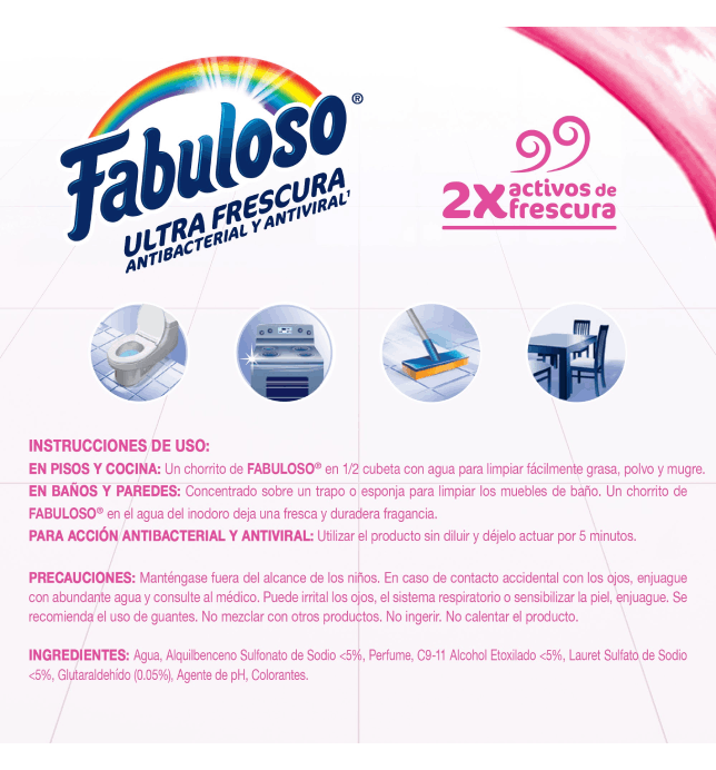 Fabuloso instrucciones de uso