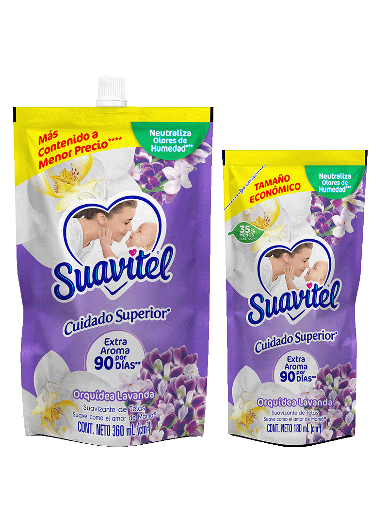 Suavitel®  Cuidado Superior Orquídea Lavanda | Presentaciones