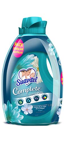 Suavitel® Complete | Acqua | Todo en uno | 2X 2.9 litros
