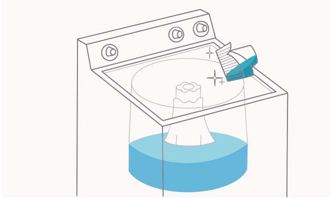 Agrega 2 tapas del suavizante Suavitel al agua del último ciclo de enjuague y disfruta de su fragancia duradera que neutraliza los olores de humedad