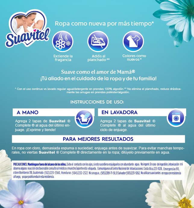 Suavitel - Complete - Acqua | Instrucciones de uso 