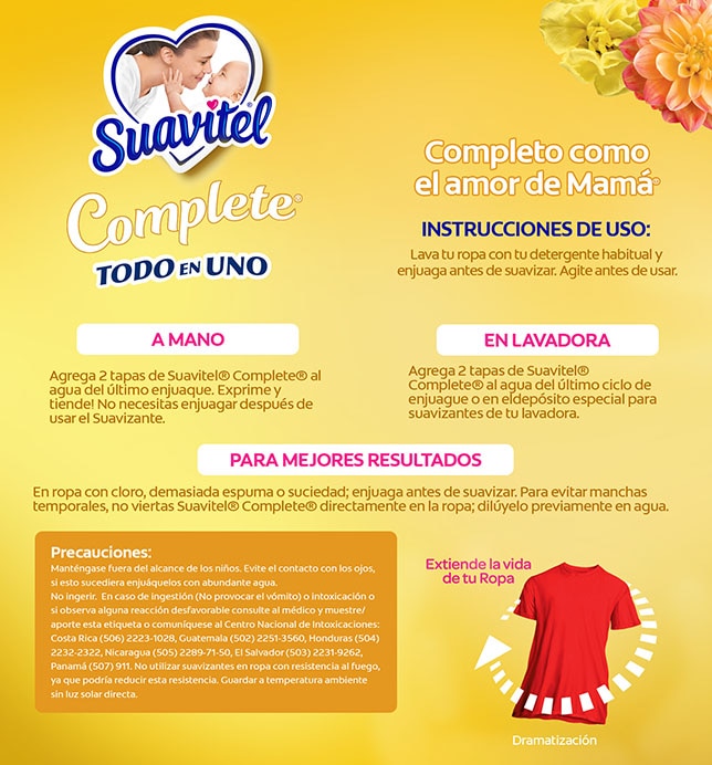 Suavitel - Complete - Fresco aroma de sol | Instrucciones de uso 