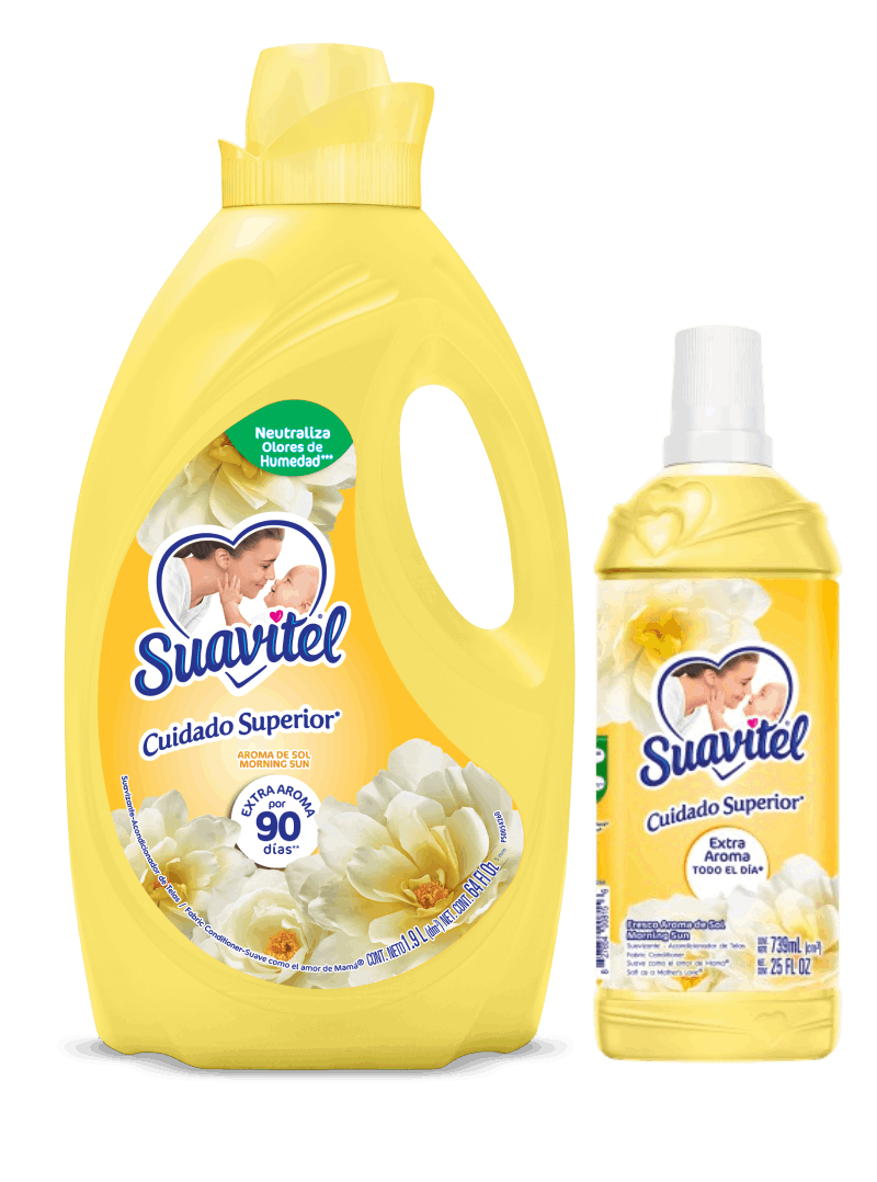 Suavitel® Cuidado Superior | Fresco Aroma de Sol | Presentaciones