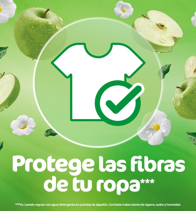 Con sus notas de manzana, cítricos y flores, la ropa tendrá un aroma tan delicioso que tu familia no querrá dejar de olerla 