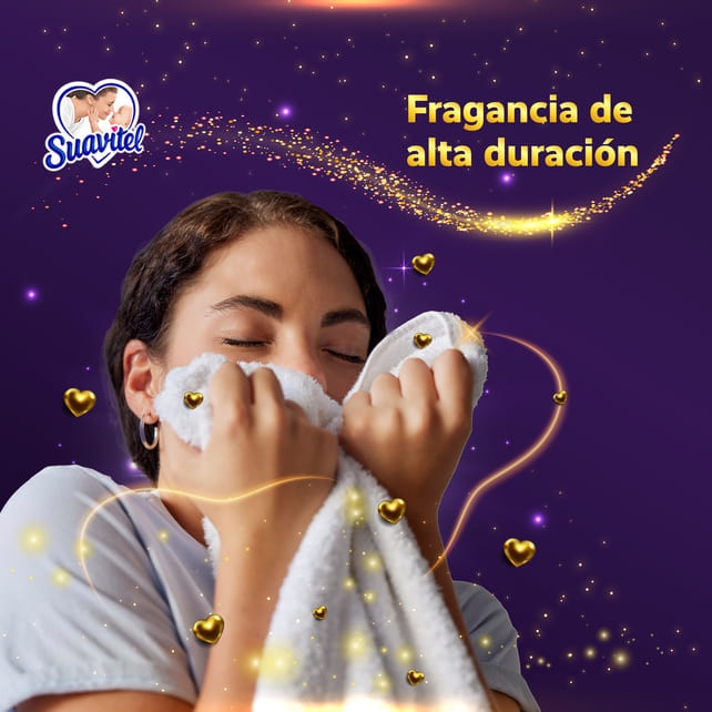 Gracias a sus cápsulas 3D*, podrás experimentar una máxima explosión de perfume y suavidad en tu ropa 