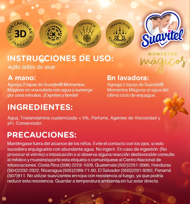 Suavitel - Momentos Mágicos - Caricia irresistible | Instrucciones de uso 