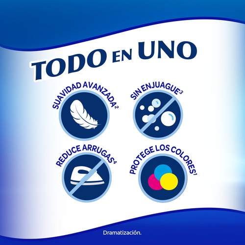 Tecnología que previene la absorción de manchas y que extiende la vida de tu ropa, manteniendo los colores como nuevos 